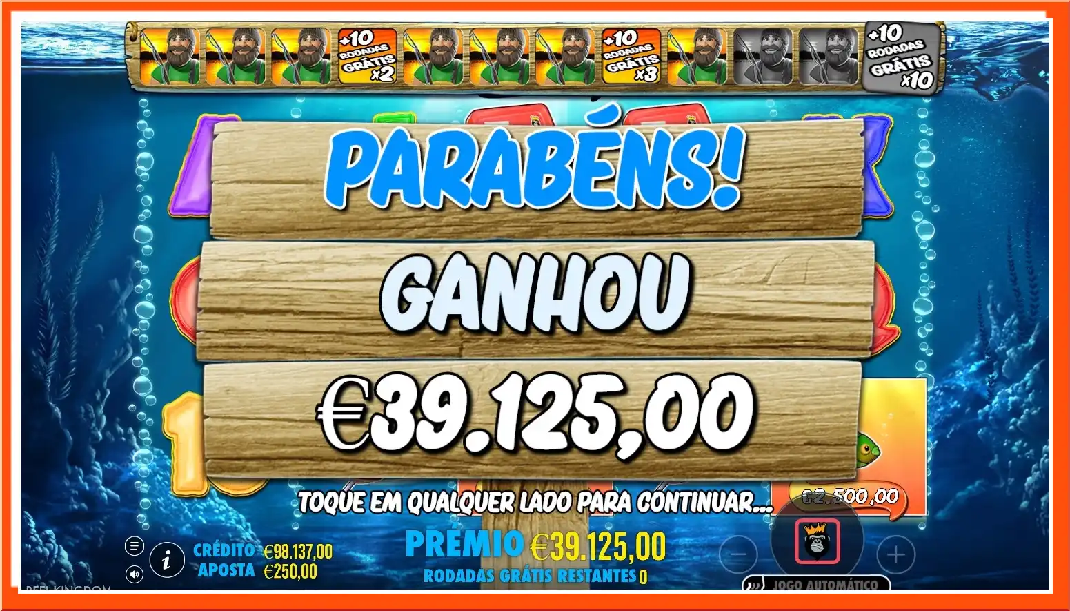 Gevinst i Big Bass Bonanza
